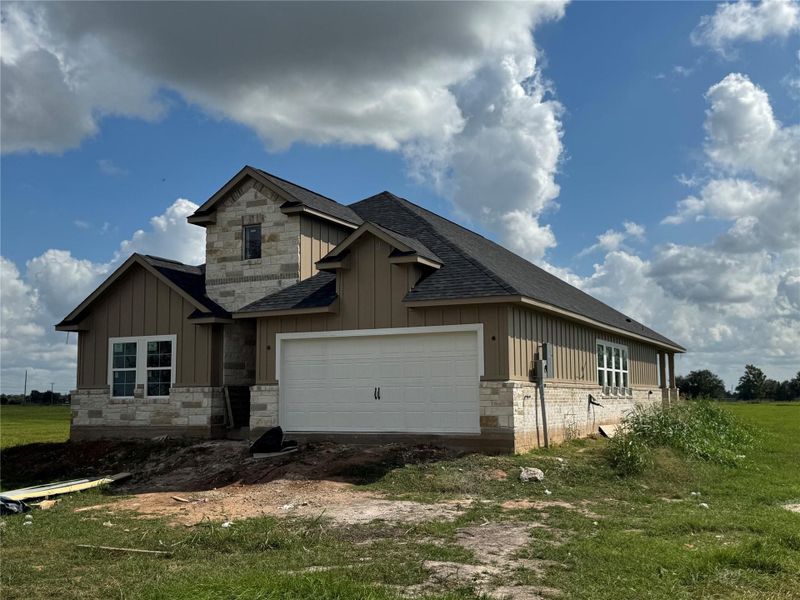 In-progress construction of a new home in , Angleton, TX (Image 2).
