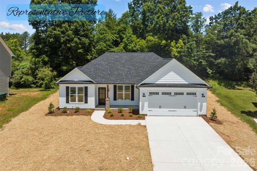 Front exterior of a new home in , Albemarle, NC, highlighting curb appeal (Image 19).