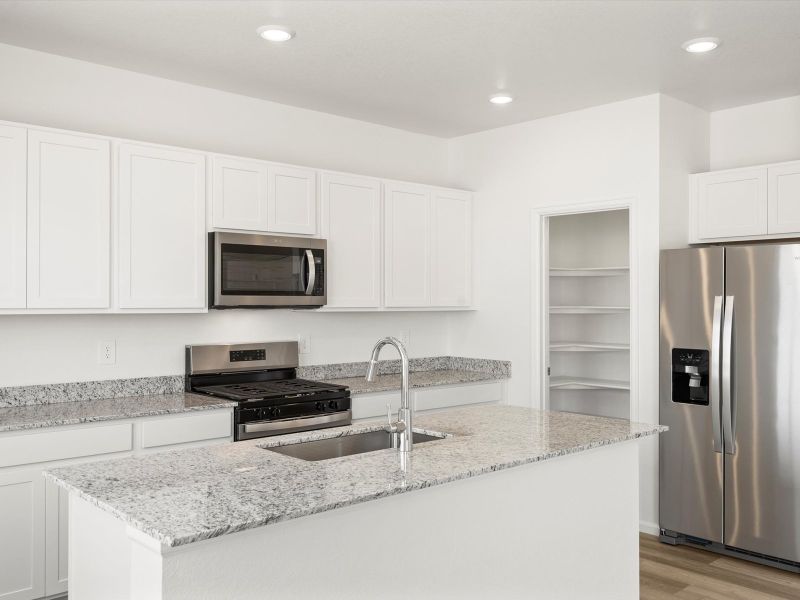 Furnished interior view inside a new home in Revere at Johnstown, Johnstown (Image 3).