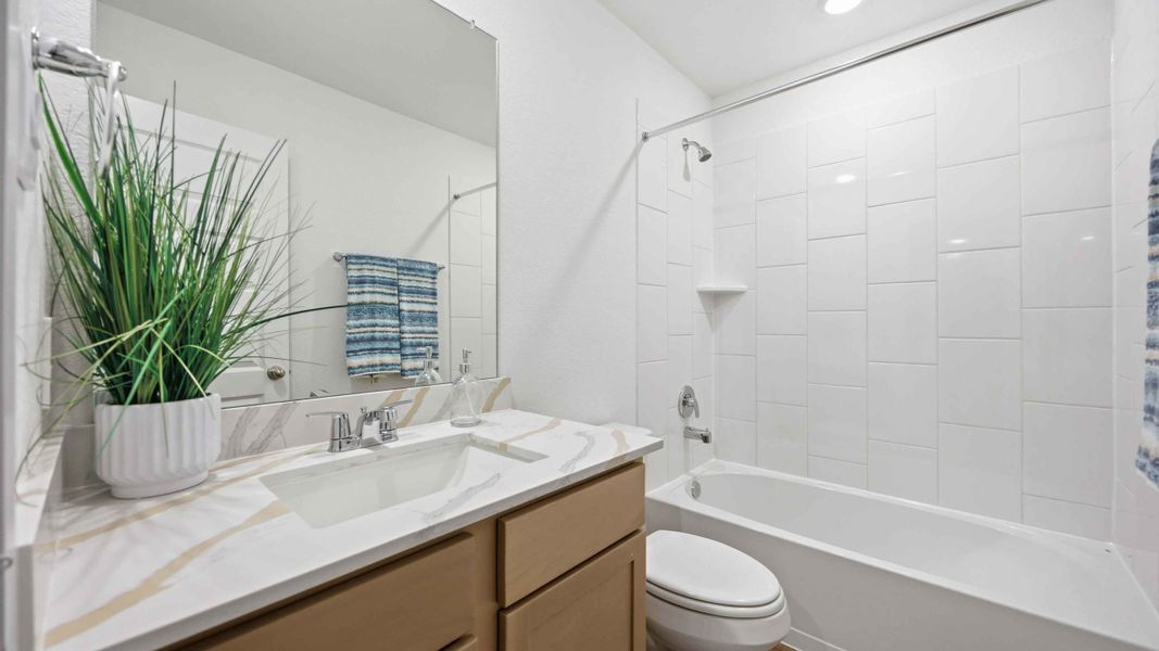 Furnished interior view inside a new home in Wheatley Oaks, Houston (Image 10). Furnished interior view inside a new home in Wheatley Oaks, Houston (Image 10).