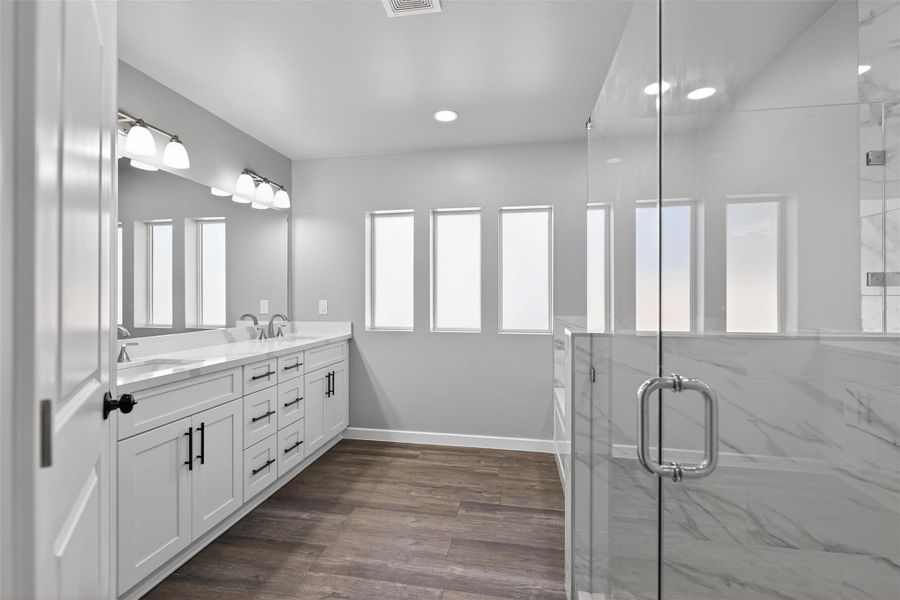 Furnished interior view inside a new home in , Cleveland (Image 13).