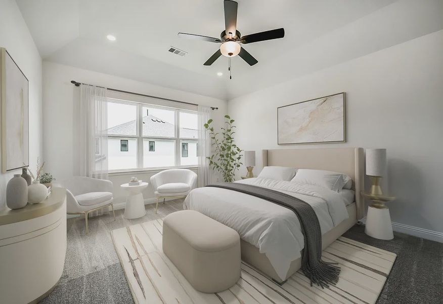 Plan 3069 primary bed - staged - 14 of 20 Plan 3069 primary bed - staged - 14 of 20