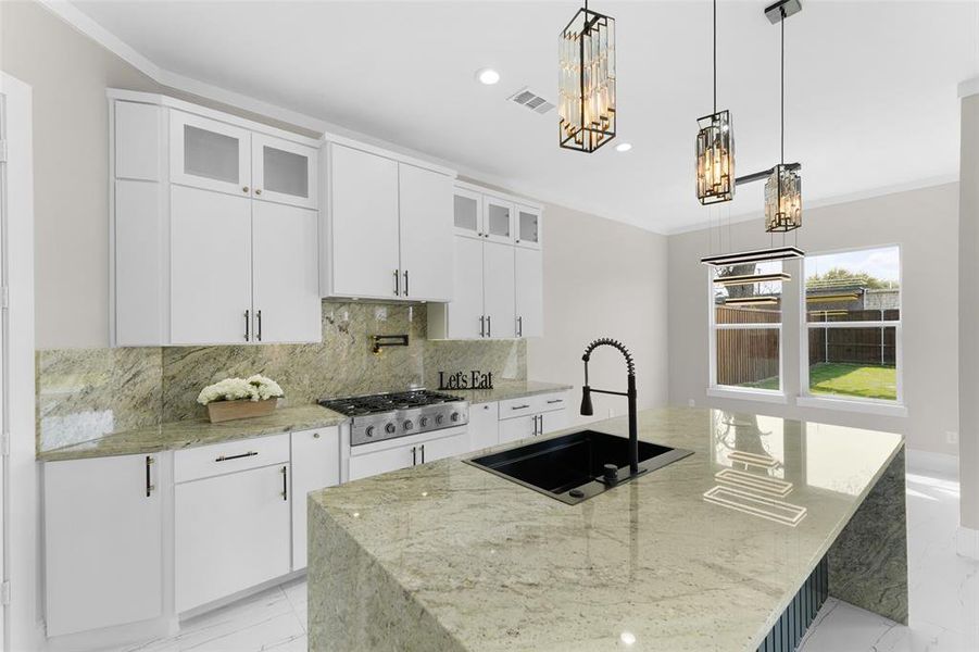 Furnished interior view inside a new home in , Dallas (Image 10). Furnished interior view inside a new home in , Dallas (Image 10).