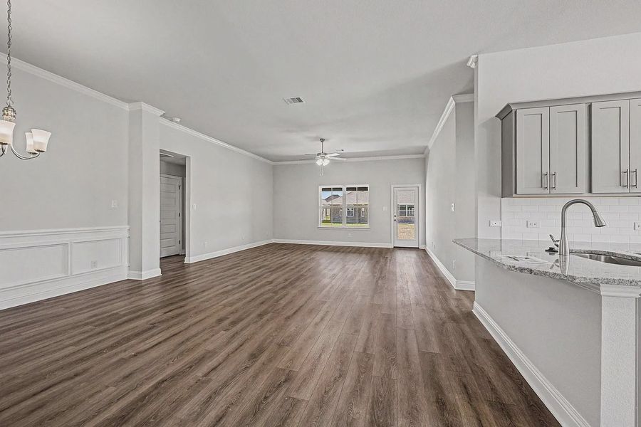 Spacious, unfurnished interior of a new home in Greystone, Angleton (Image 10). Spacious, unfurnished interior of a new home in Greystone, Angleton (Image 10).
