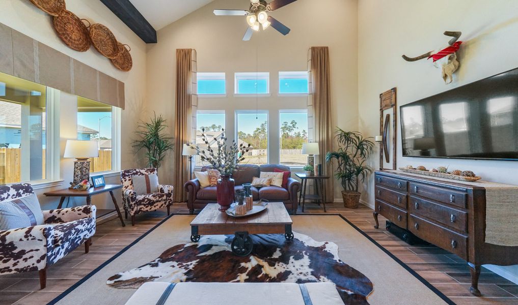 High ceilings in great room