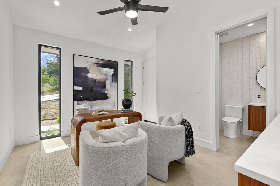 Furnished interior view inside a new home in , Jonestown (Image 6). Furnished interior view inside a new home in , Jonestown (Image 6).