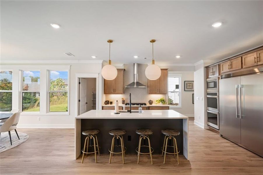 Furnished interior view inside a new home in Rosewood Lake Estates, Hoschton (Image 10).