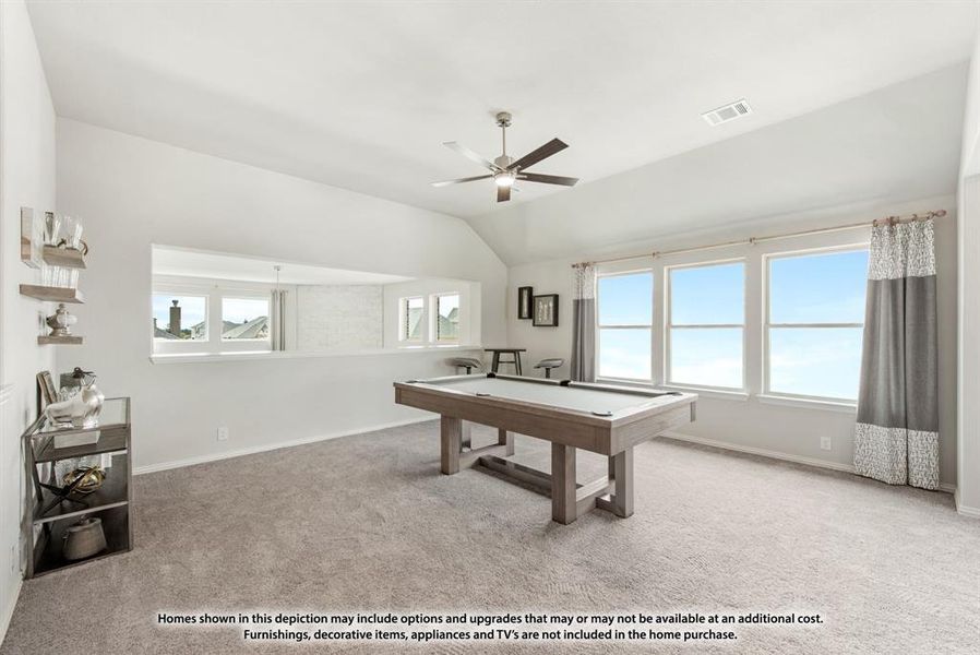 Furnished interior view inside a new home in Mosaic, Celina (Image 26). Furnished interior view inside a new home in Mosaic, Celina (Image 26).