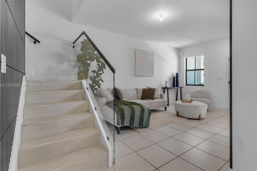 Furnished interior view inside a new home in , Miami (Image 11). Furnished interior view inside a new home in , Miami (Image 11).
