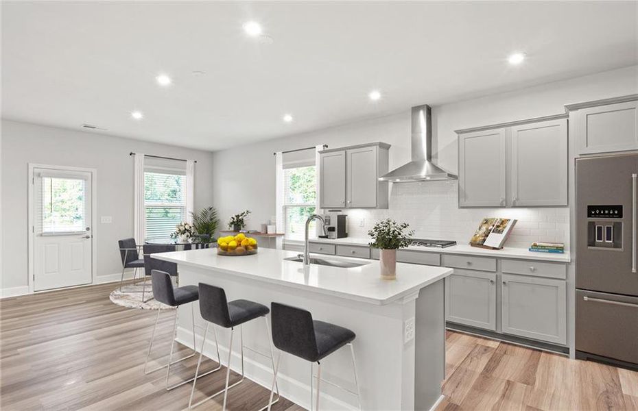 Furnished interior view inside a new home in Haverhill Estates, Dacula (Image 4).