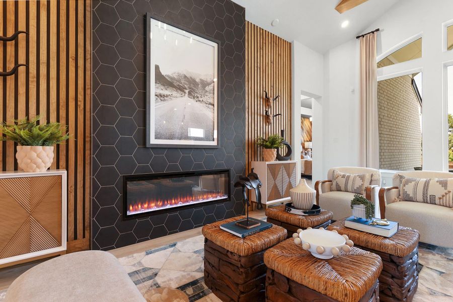 Furnished interior view inside a new home in Highland Village, Georgetown (Image 70). Furnished interior view inside a new home in Highland Village, Georgetown (Image 70).