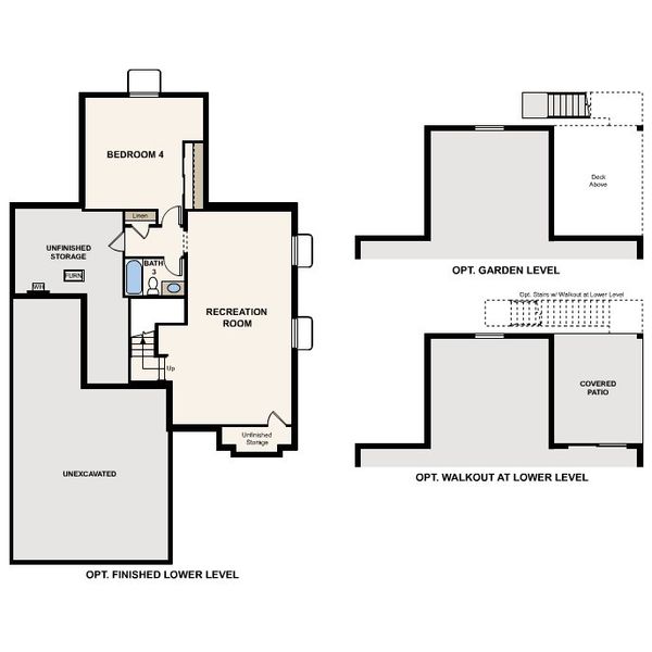 2D floor plan layout for the The Olympic by Century Communities in Legacy at Kime Ranch, Parker, CO (Image 8).