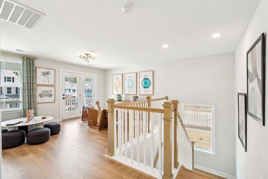 Furnished interior view inside a new home in Sweetgrass Station, Summerville (Image 37). Furnished interior view inside a new home in Sweetgrass Station, Summerville (Image 37).