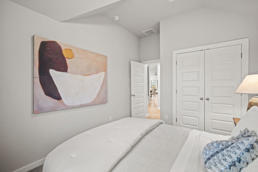 Bedroom in the Diamond home plan by Trophy Signature Homes – REPRESENTATIVE PHOTO