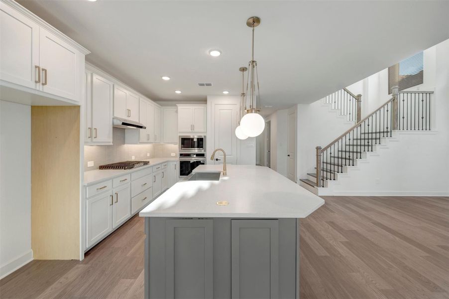 Furnished interior view inside a new home in Riceland - Enclave Collection, Mont Belvieu (Image 9).