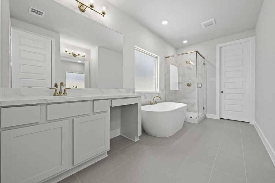 Furnished interior view inside a new home in The Trails, New Caney (Image 6).