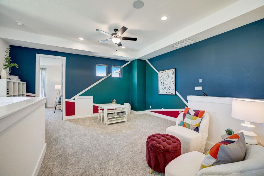 Furnished interior view inside a new home in Center 45, Round Rock (Image 33).