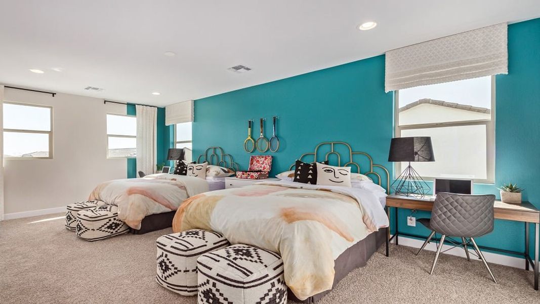 Representative furnished interior of a home built from the 45RM5 by Taylor Morrison in Almeria at Rancho Mercado, Surprise (Image 24).