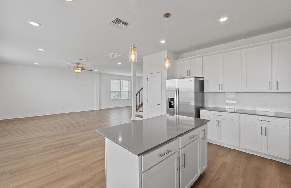 Furnished interior view inside a new home in Patterson Ranch, Georgetown (Image 5).