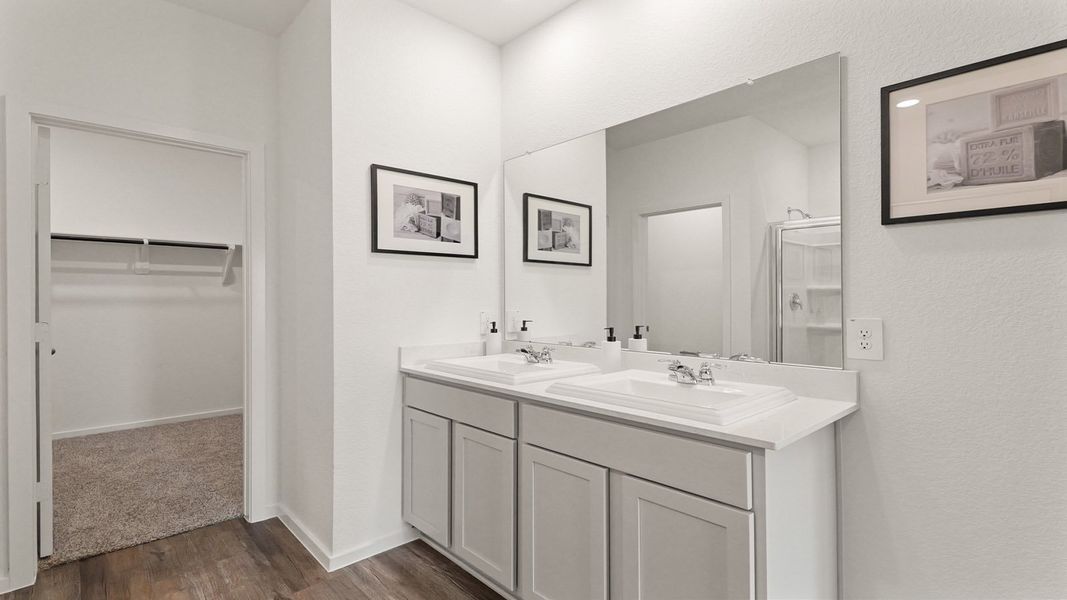 Furnished interior view inside a new home in Cypress Green, Tomball (Image 23).