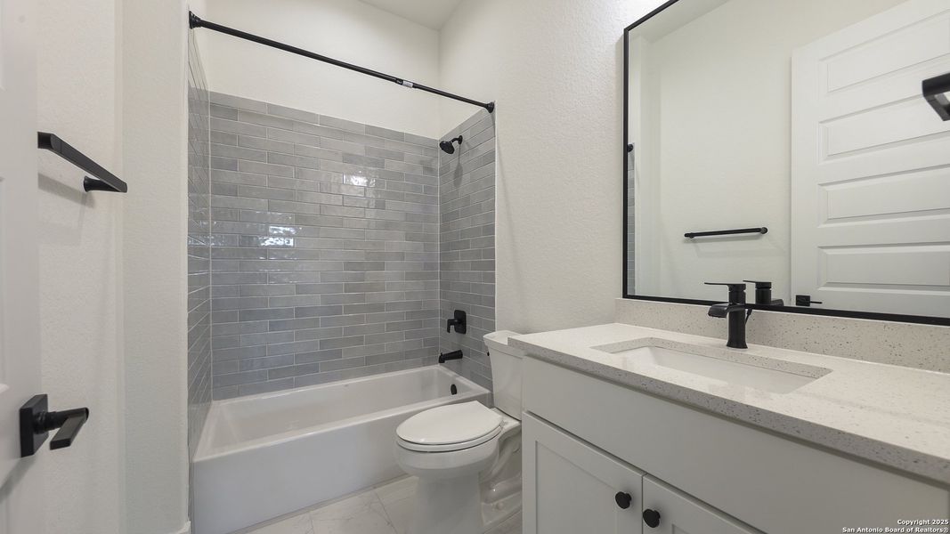 Furnished interior view inside a new home in , New Braunfels (Image 16).