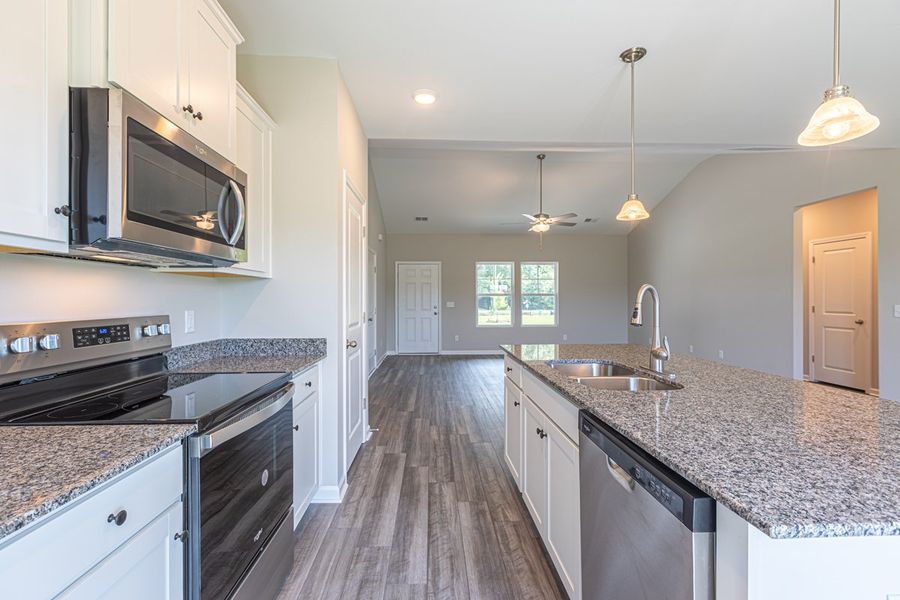 Representative furnished interior of a home built from the Dillon II by Great Southern Homes in Shady Grove, Conway (Image 13).