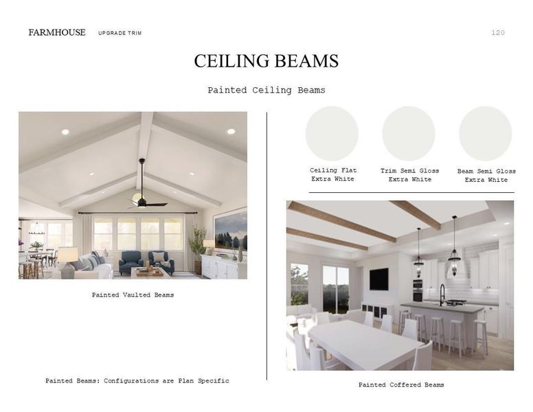Farmhouse Look Palette 4: Trim Selection Sheet (*Artist rendering used for illustration purposes only.)