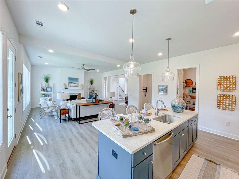 Furnished interior view inside a new home in Ashbury Commons, Powder Springs (Image 8).