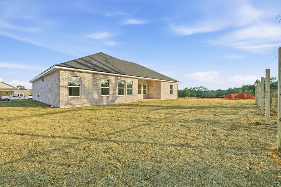 Exterior details and patio area of a home in Barton's Bend, Crestview (Image 24). Exterior details and patio area of a home in Barton's Bend, Crestview (Image 24).