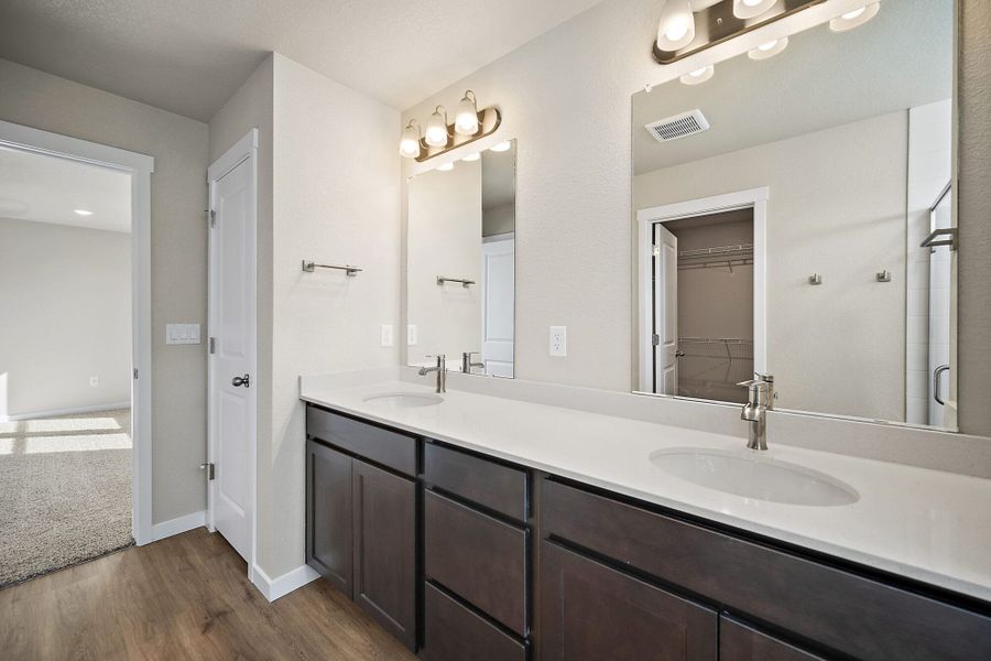Furnished interior view inside a new home in Ridge at Lorson Ranch, Colorado Springs (Image 6).