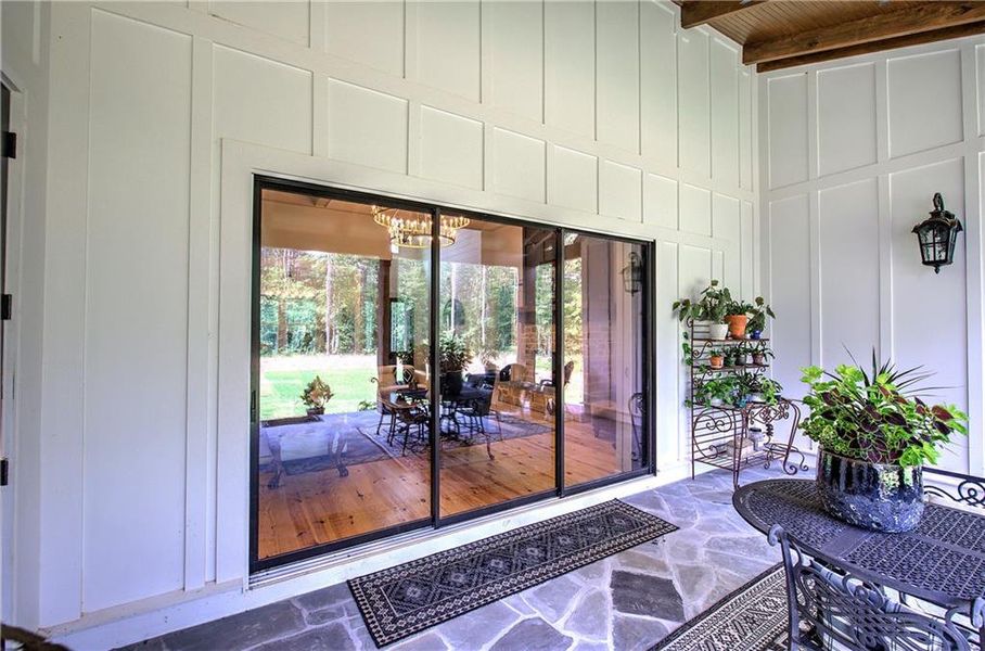 Exterior details and patio area of a home in , Acworth (Image 24).