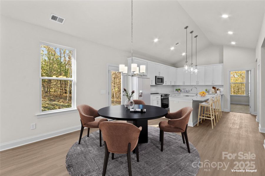 Furnished interior view inside a new home in , Statesville (Image 7). Furnished interior view inside a new home in , Statesville (Image 7).