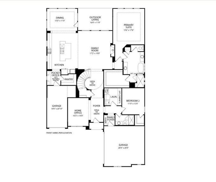 Ravenna Main Level Floor Plan