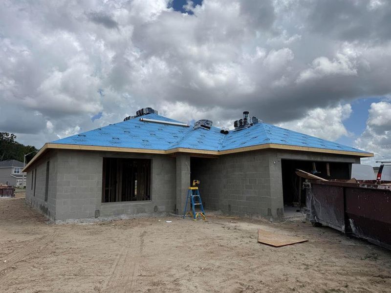 In-progress construction of a new home in , Ocala, FL (Image 17).