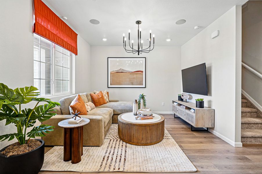 Representative furnished interior of a home built from the Backcountry by Taylor Morrison in Parterre Townhomes - The Westerly Collection, Thornton (Image 5).