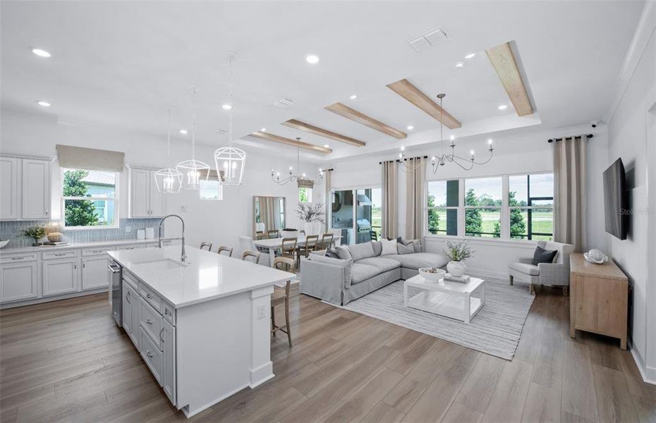 Furnished interior view inside a new home in Del Webb Sunchase, Parrish (Image 5).