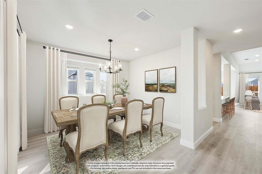 Furnished interior view inside a new home in West Crossing, Anna (Image 20).