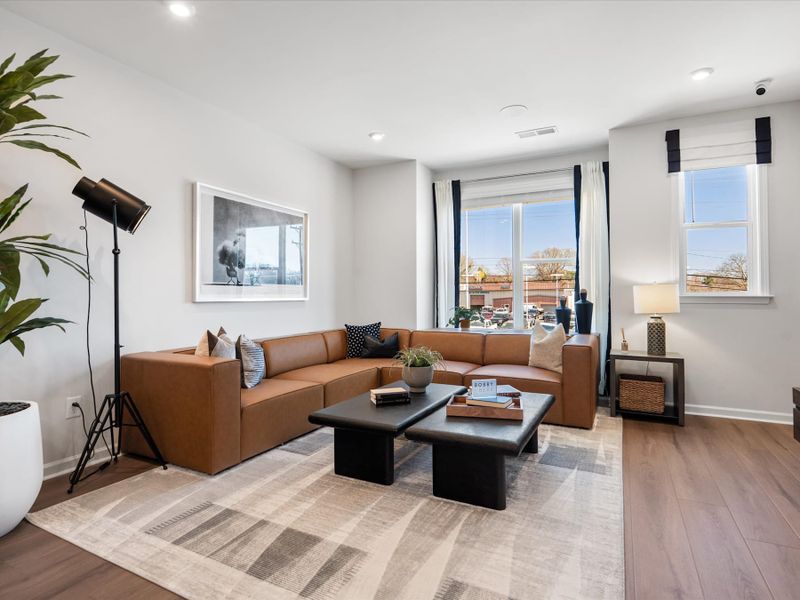 Representative furnished interior of a home built from the Collins by Tri Pointe Homes in Southmont, Charlotte (Image 17). Representative furnished interior of a home built from the Collins by Tri Pointe Homes in Southmont, Charlotte (Image 17).