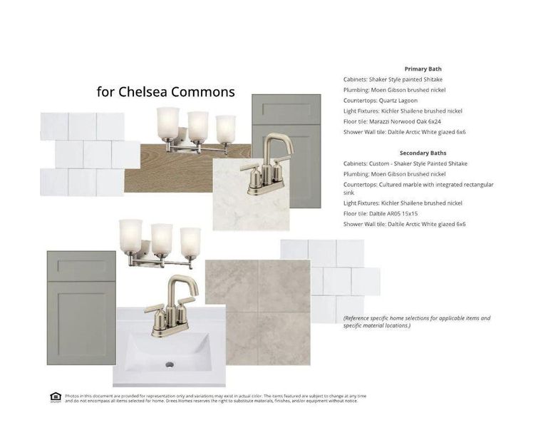 Sample of building materials used in homes in Chelsea Commons, Allen (Image 3). Sample of building materials used in homes in Chelsea Commons, Allen (Image 3).