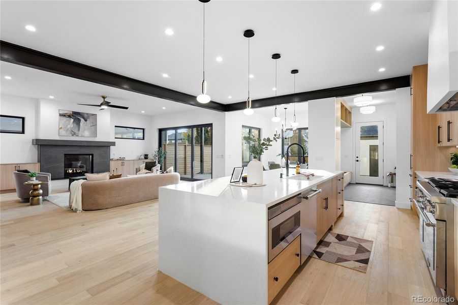 Furnished interior view inside a new home in , Denver (Image 45).