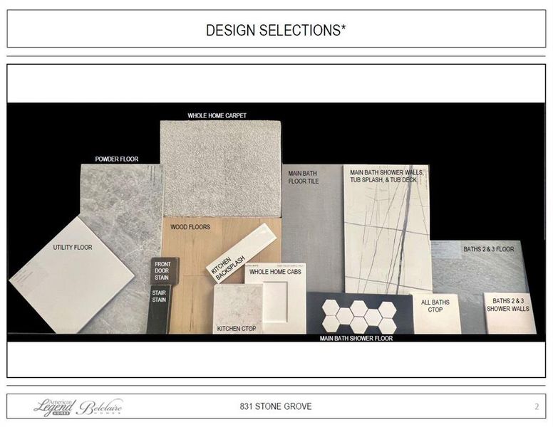 Representative photo of design selections for 831 Stone Grove