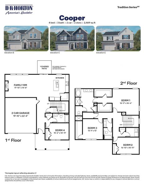 2D floor plan layout for the Cooper by D.R. Horton in Horton Park, Apex, NC (Image 3). 2D floor plan layout for the Cooper by D.R. Horton in Horton Park, Apex, NC (Image 3).
