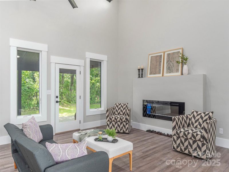 Furnished interior view inside a new home in , Asheville (Image 11). Furnished interior view inside a new home in , Asheville (Image 11).