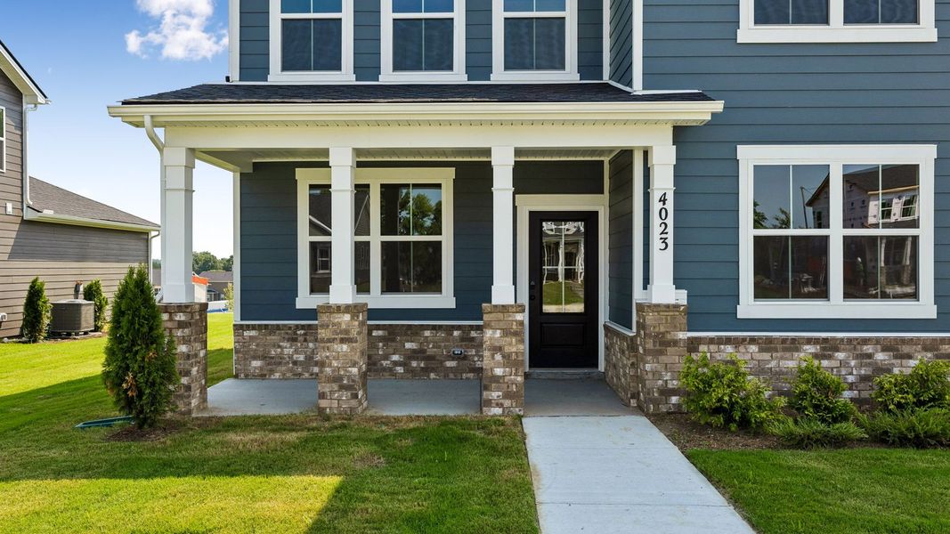 Exterior details and patio area of a home in Reserve at Hickory Ridge, Columbia (Image 3).