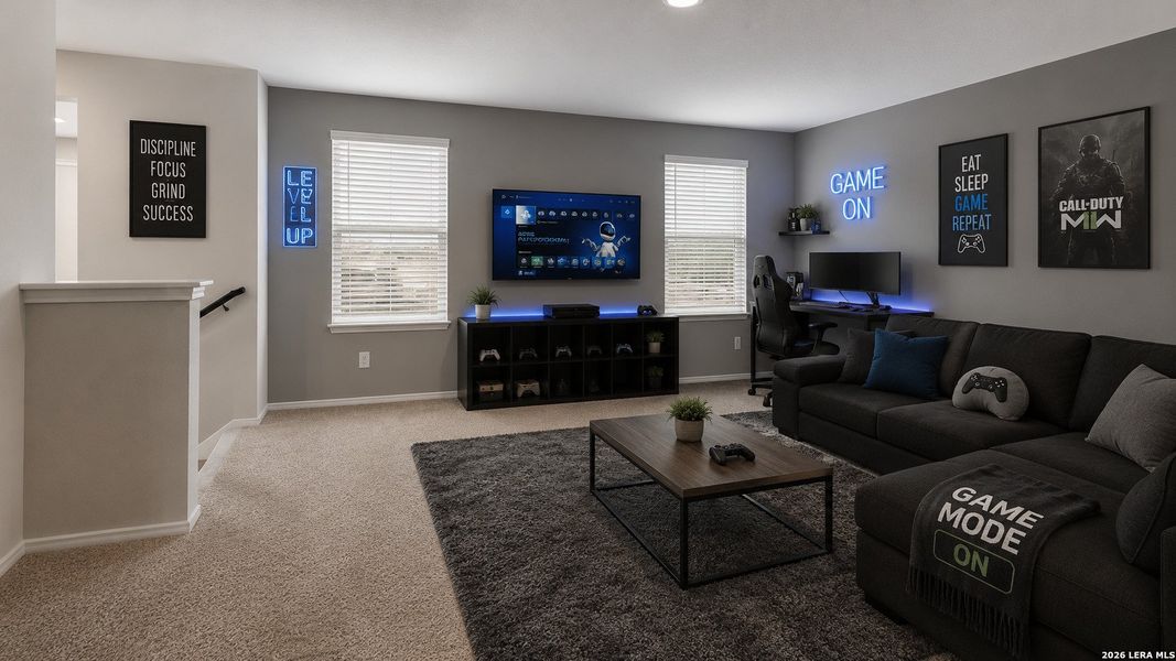 Furnished interior view inside a new home in Avenida, Converse (Image 15). Furnished interior view inside a new home in Avenida, Converse (Image 15).