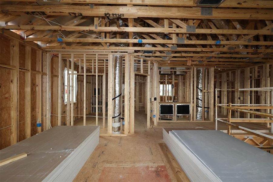 In-progress construction of a new home in Center Lake on the Park, St. Cloud, FL (Image 9).