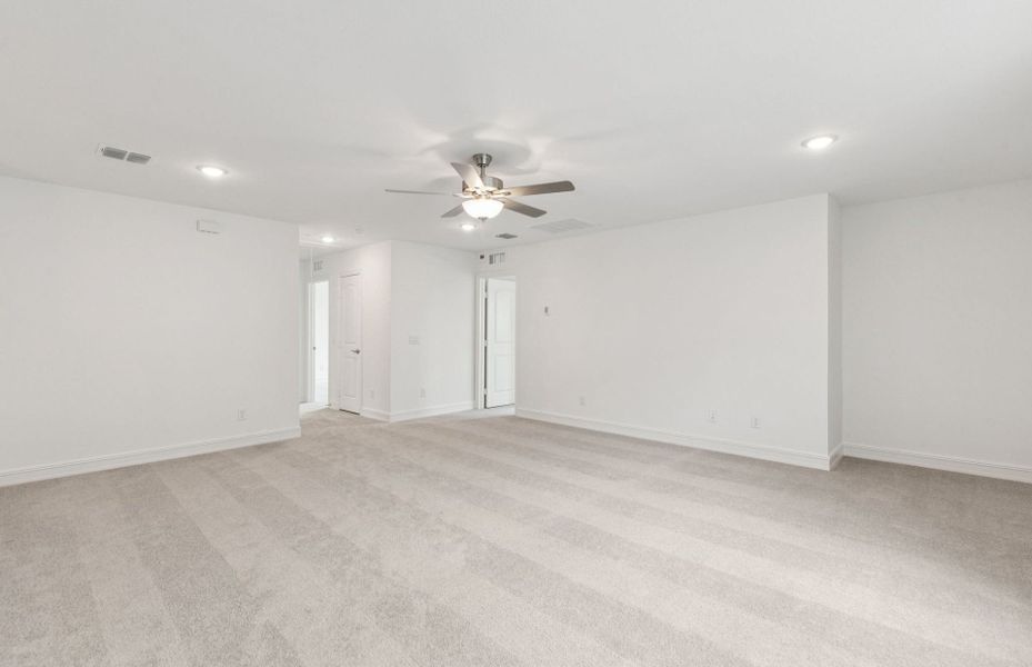 Inviting Game Room perfect for additional entertaining  *Real home pictured