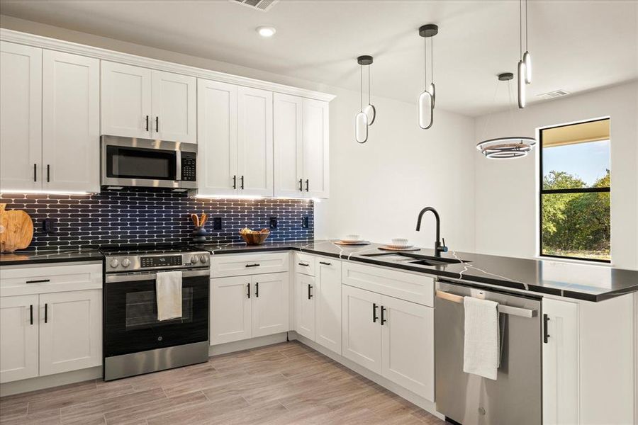 Furnished interior view inside a new home in , Granbury (Image 4). Furnished interior view inside a new home in , Granbury (Image 4).