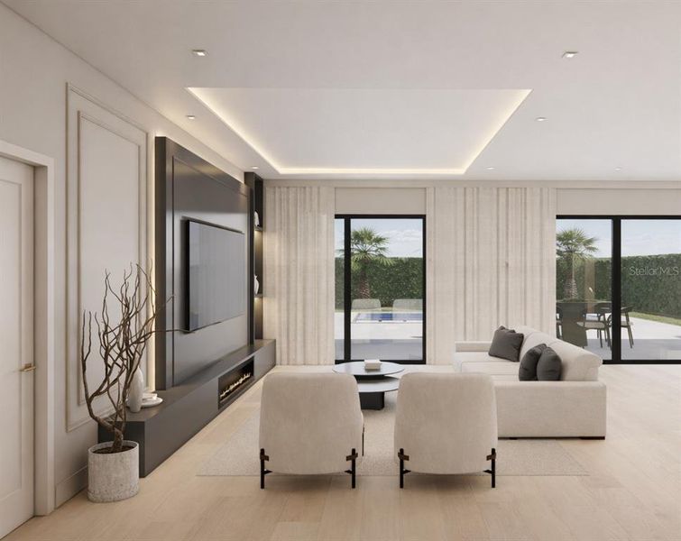 Furnished interior view inside a new home in , Orlando (Image 8). Furnished interior view inside a new home in , Orlando (Image 8).