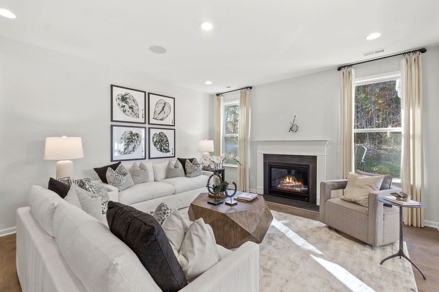 Representative furnished interior of a home built from the Waverly by Taylor Morrison in Stafford at Langtree, Mooresville (Image 14).